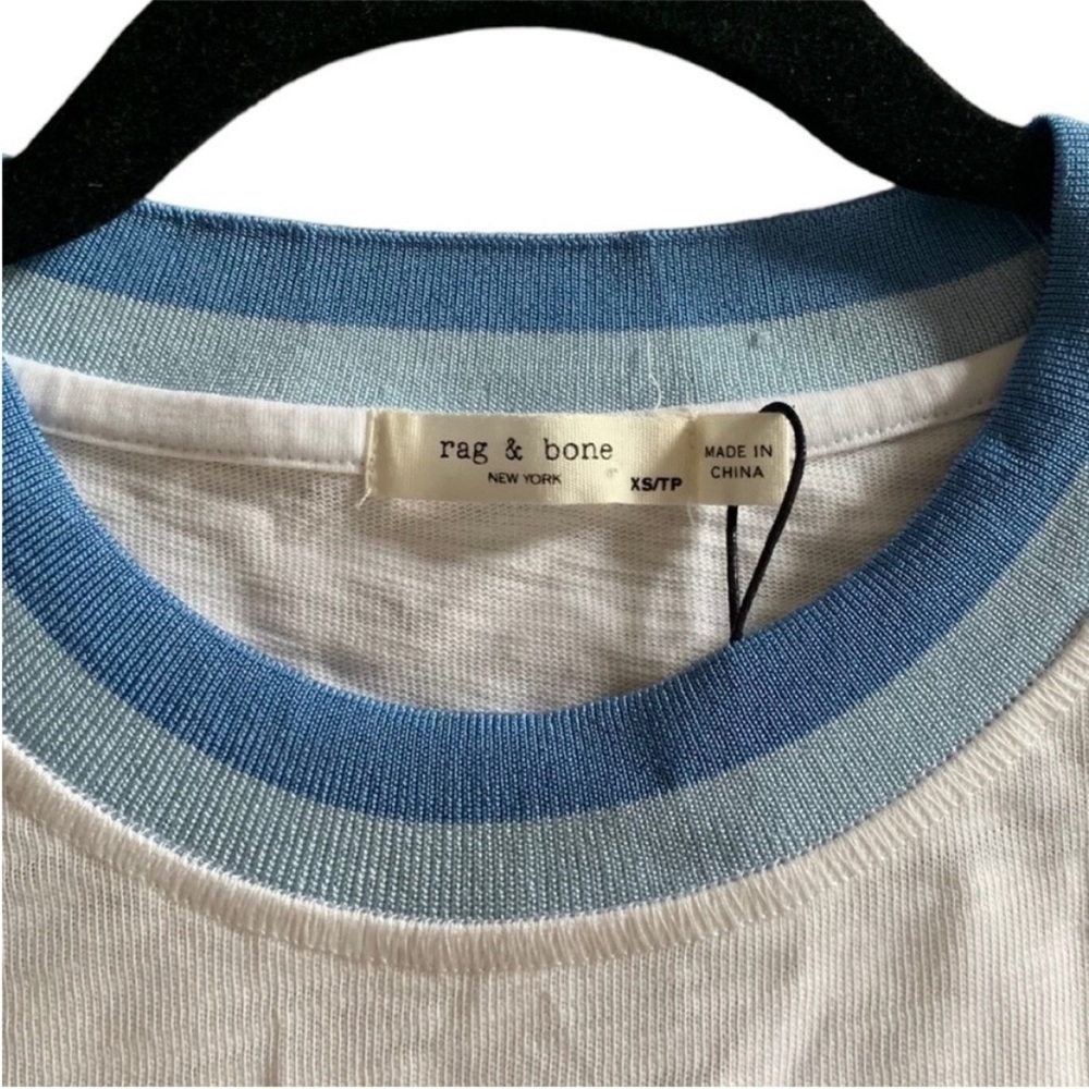 NWT Rag & bone Jolie T-shirt mini dress in bright white - Picture 9 of 14